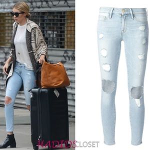 Frame Denim light skinny jeans